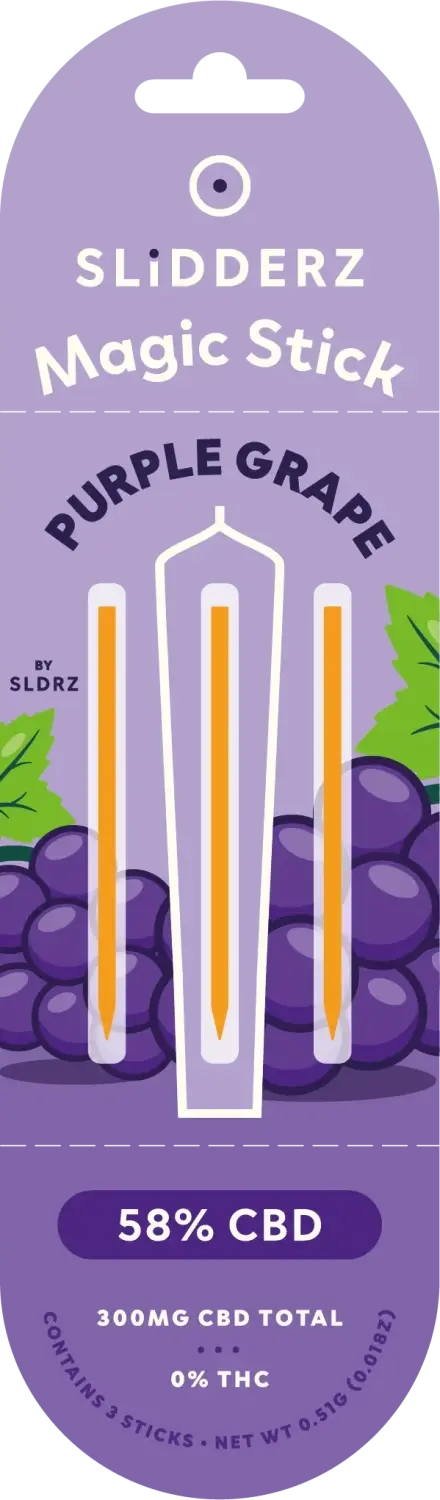 Slidderz Joint Core Purple Grape, 3 ks x 100 mg CBD, 3 x 0,17 g