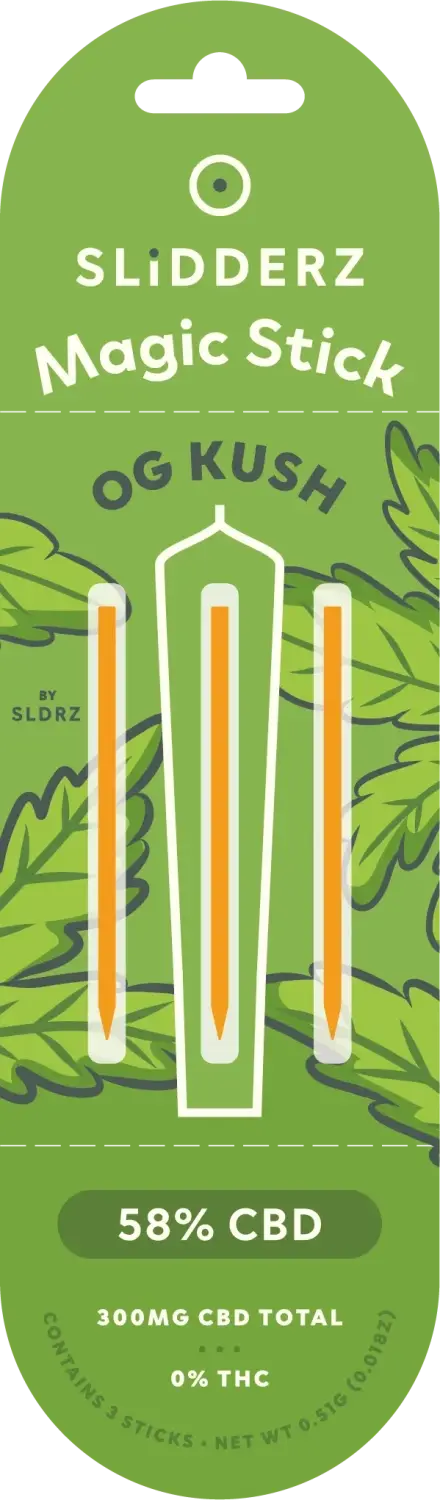 Slidderz Joint Core OG Kush, 3 ks x 100 mg CBD, 3 x 0,17 g
