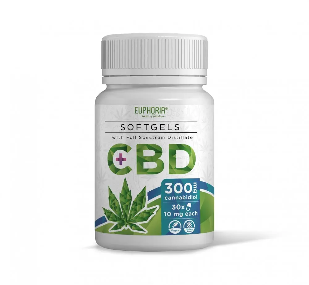 Euphoria CBD Kapsle 30x10mg, 300 mg