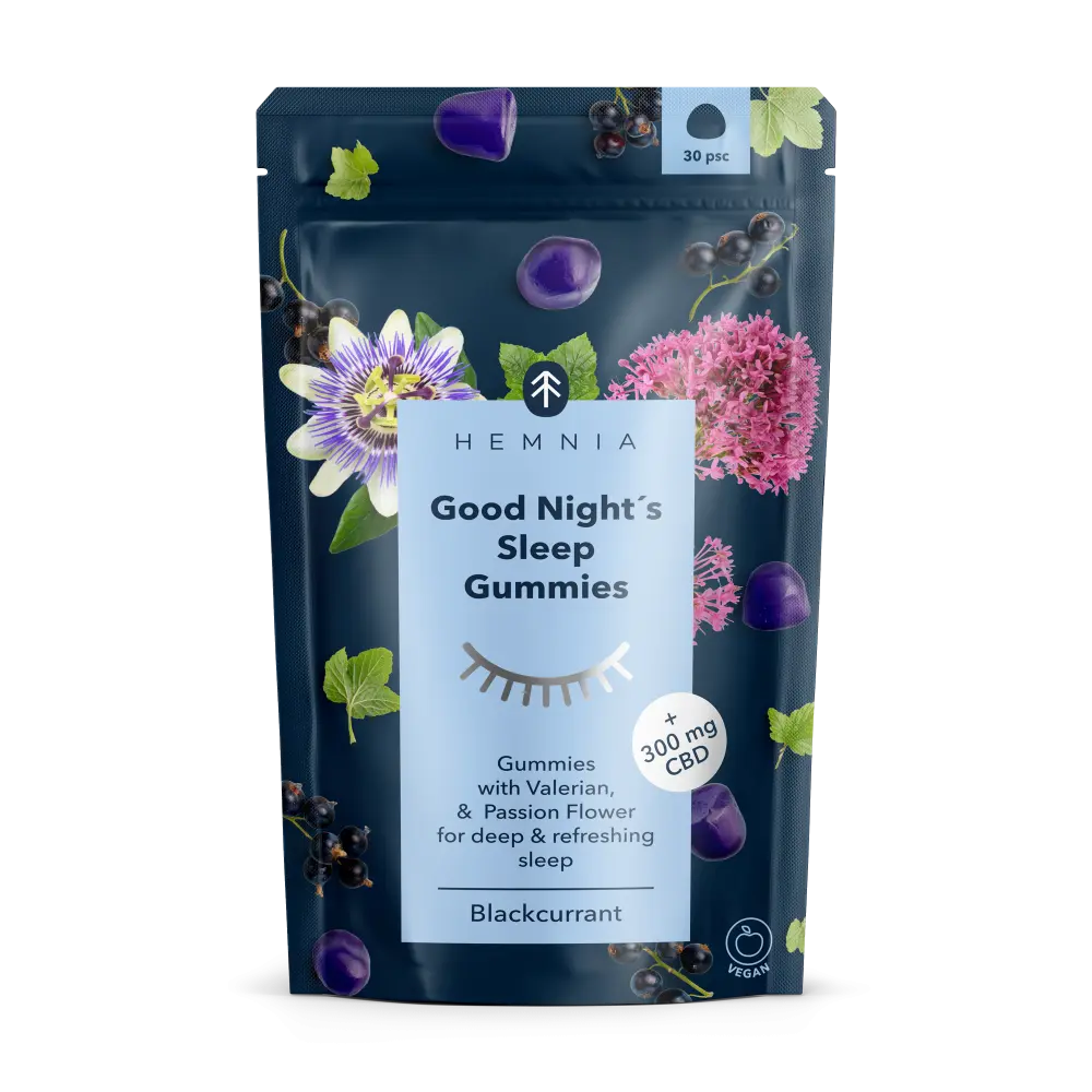 Hemnia Good Night´s Sleep Gummies - 300 mg CBD, 30 ks x 10 mg