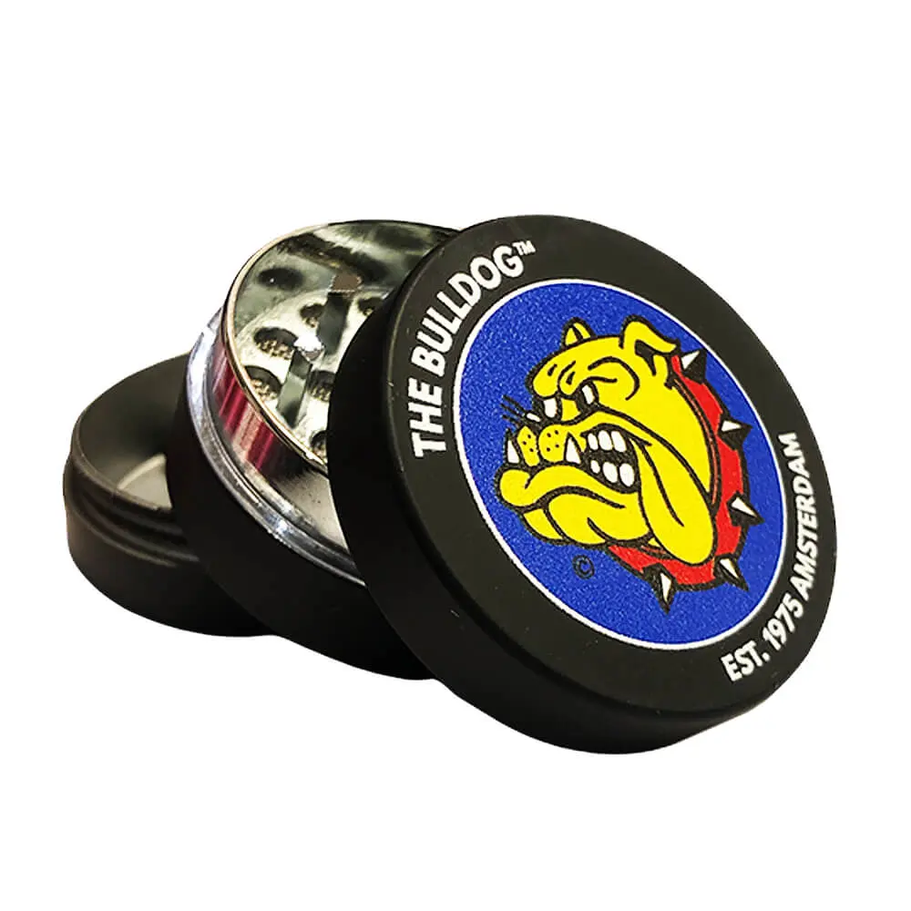 The Bulldog Original Amsterdam Černá Kovová Drtička - 3 části