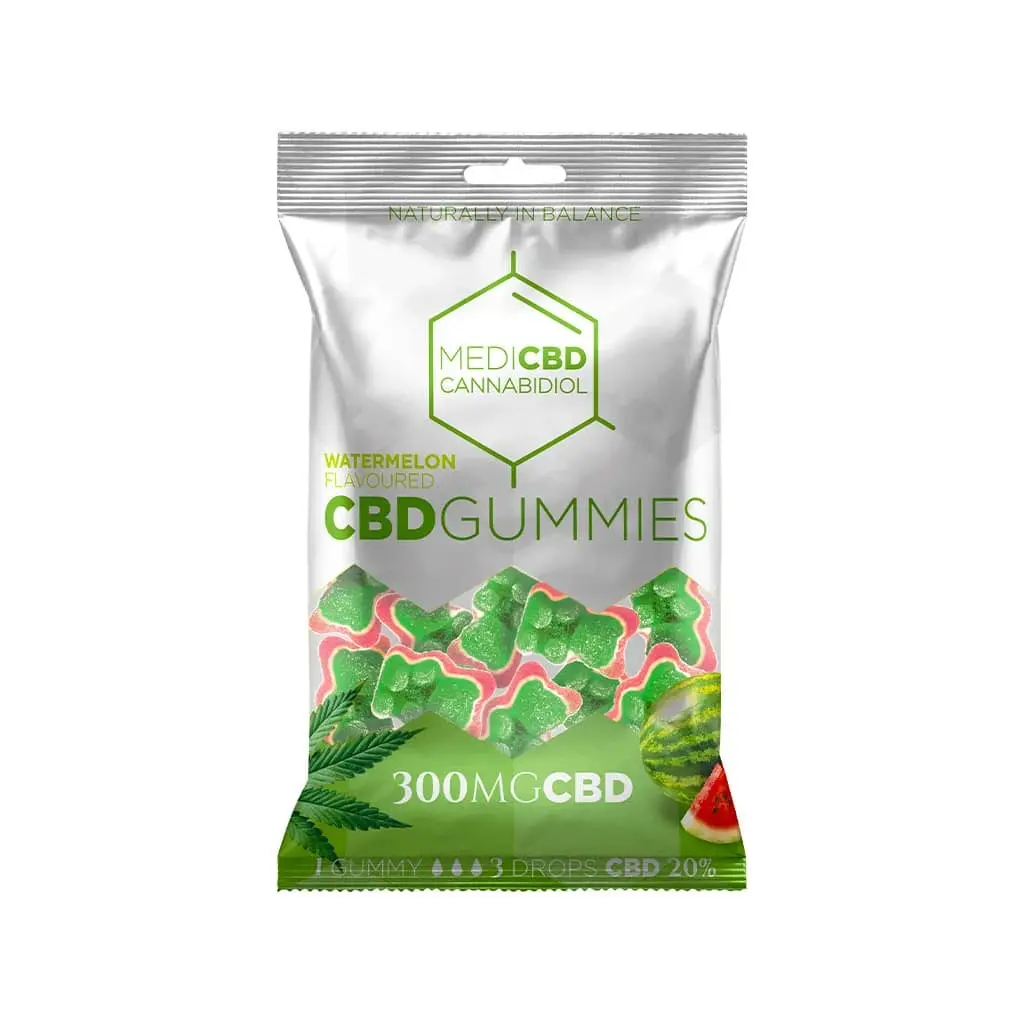MediCBD Vodní Meloun CBD Gumové Medvídky (300 mg), 100 g