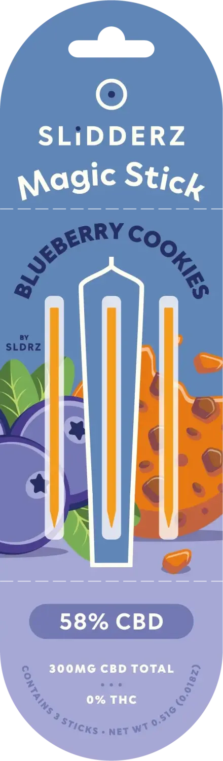Slidderz Joint Core Blueberry Cookies, 3 ks x 100 mg CBD, 3 x 0,17 g
