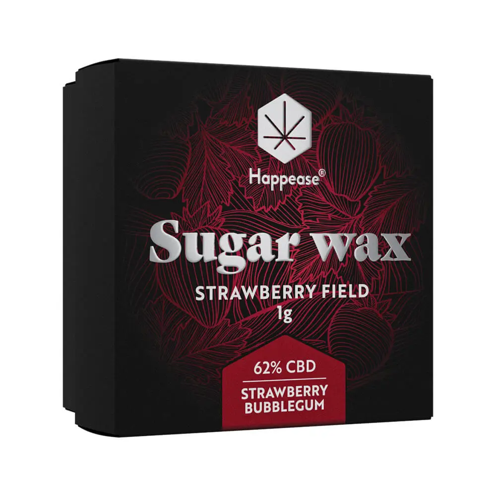 Happease - Extrakt Strawberry Field Sugar Vosk, 62% CBD, 1 g