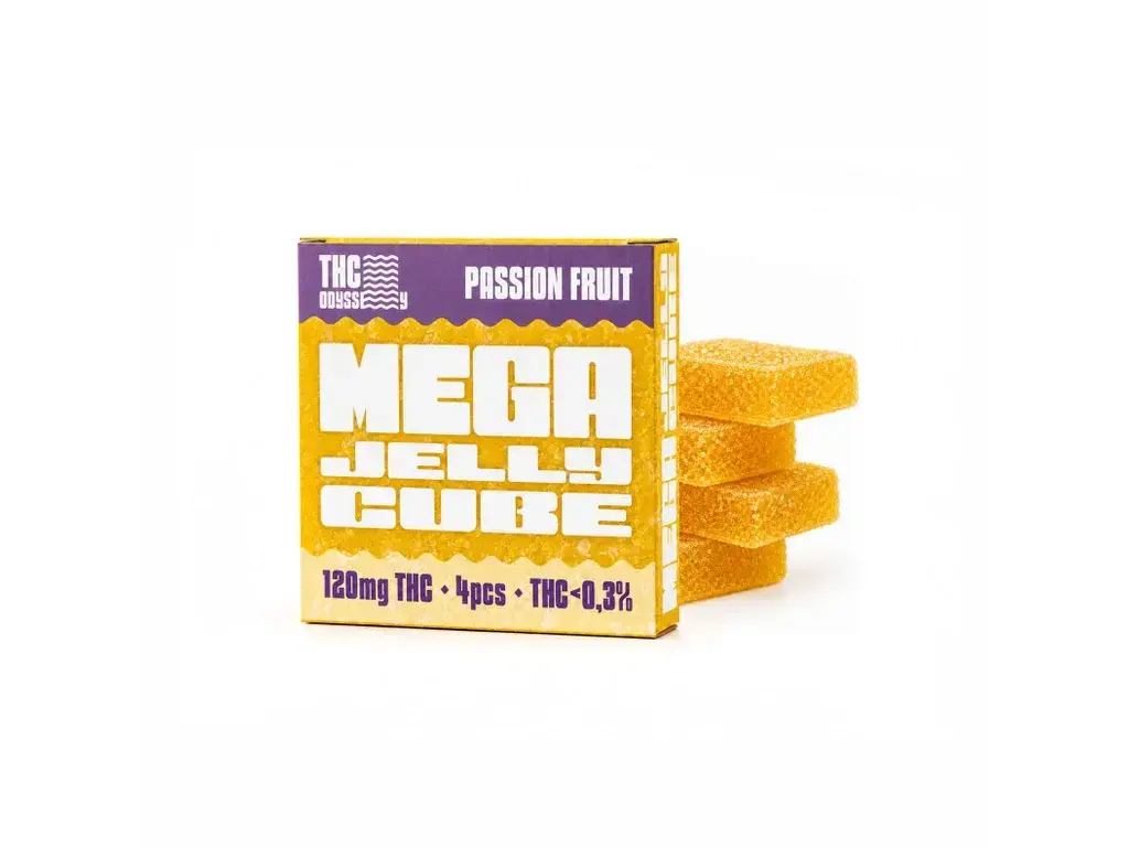 Czech CBD THC Odyssey Mega želé kostky s marakujou