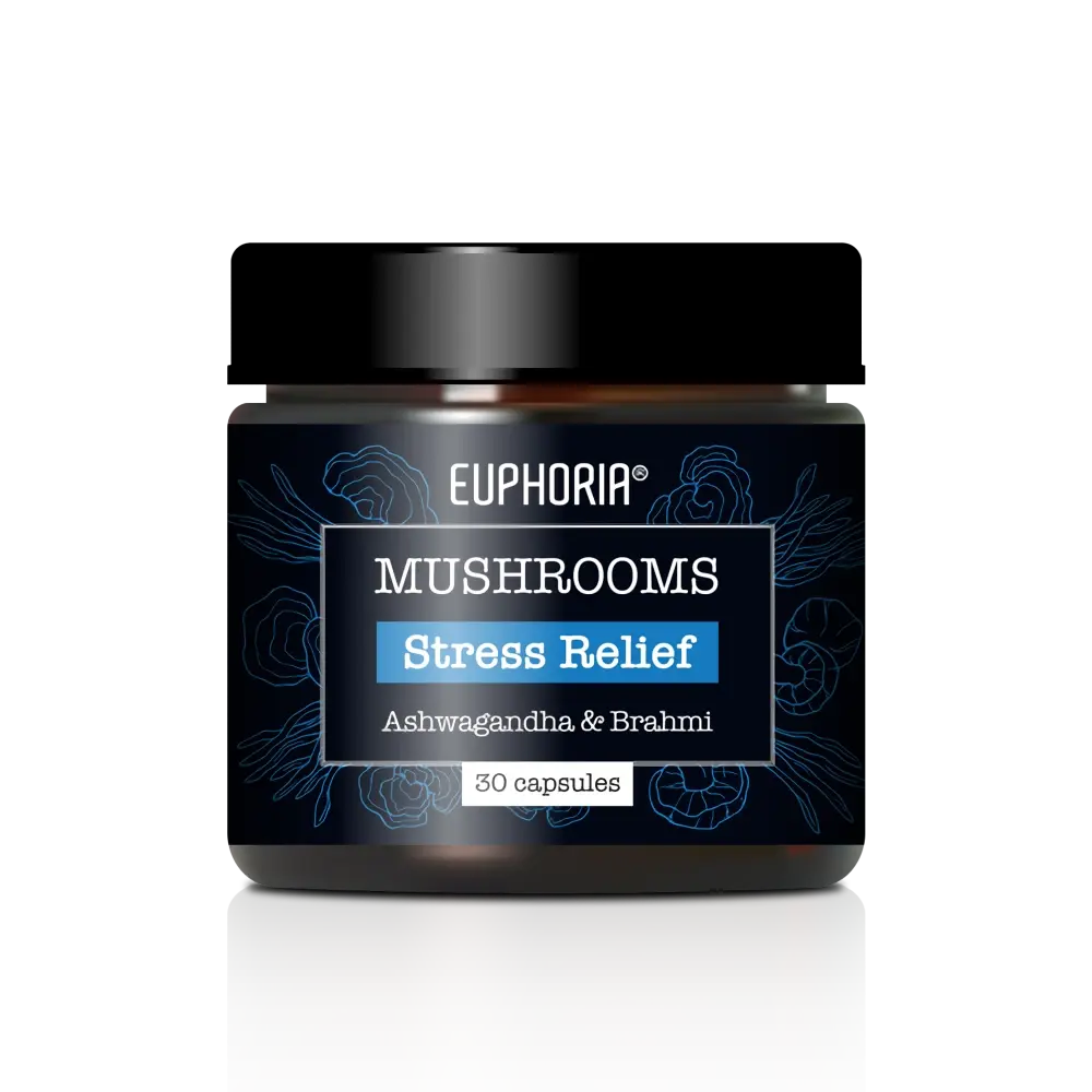 Euphoria Houby Stress Relief, 30 kapslí