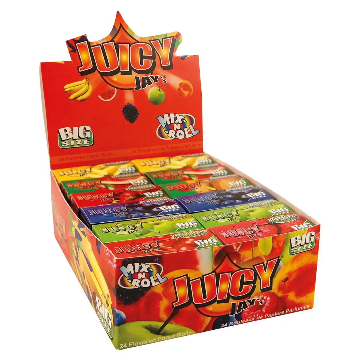 Juicy Jay´s Bigsize ochucené papírky Rolls Mix-N-Roll - ochucené rolovací papírky