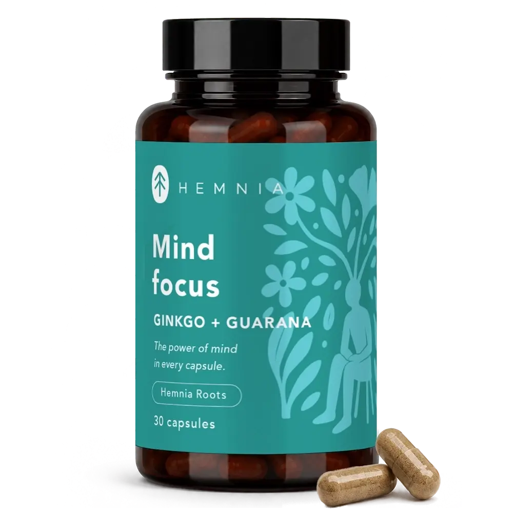 Hemnia Ginkgo + Guarana kapsle 30 x 500 mg