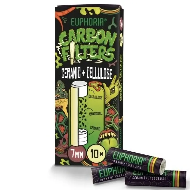 Euphoria Celulóza + keramický uhlíkový filtr 10 ks