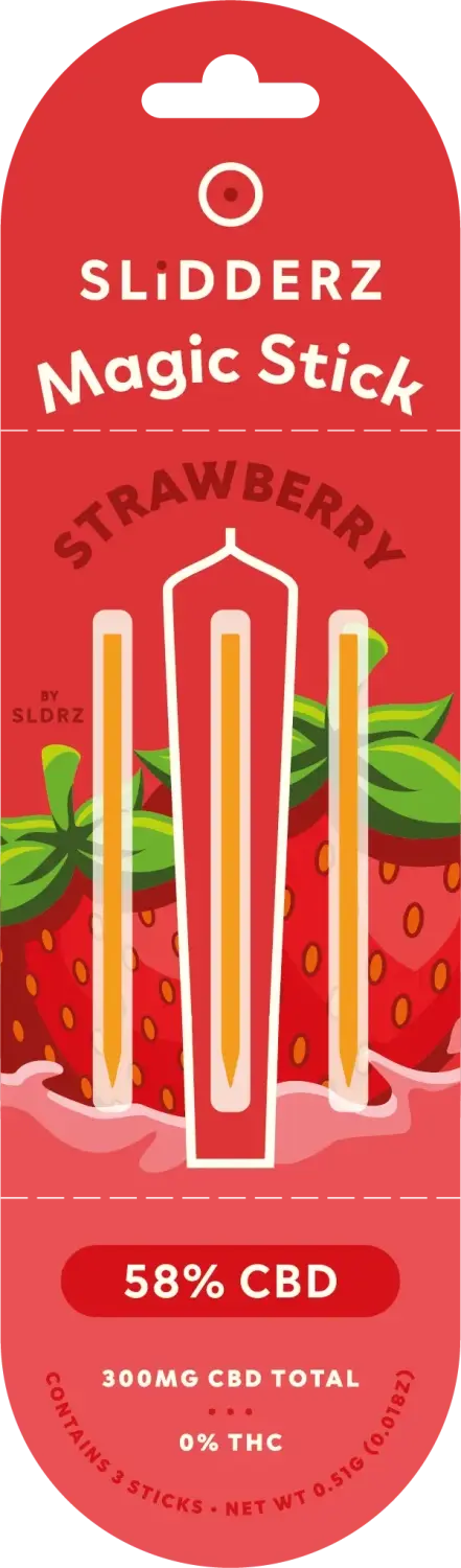 Slidderz Joint Core Jahoda, 3 ks x 100 mg CBD, 3 x 0,17 g