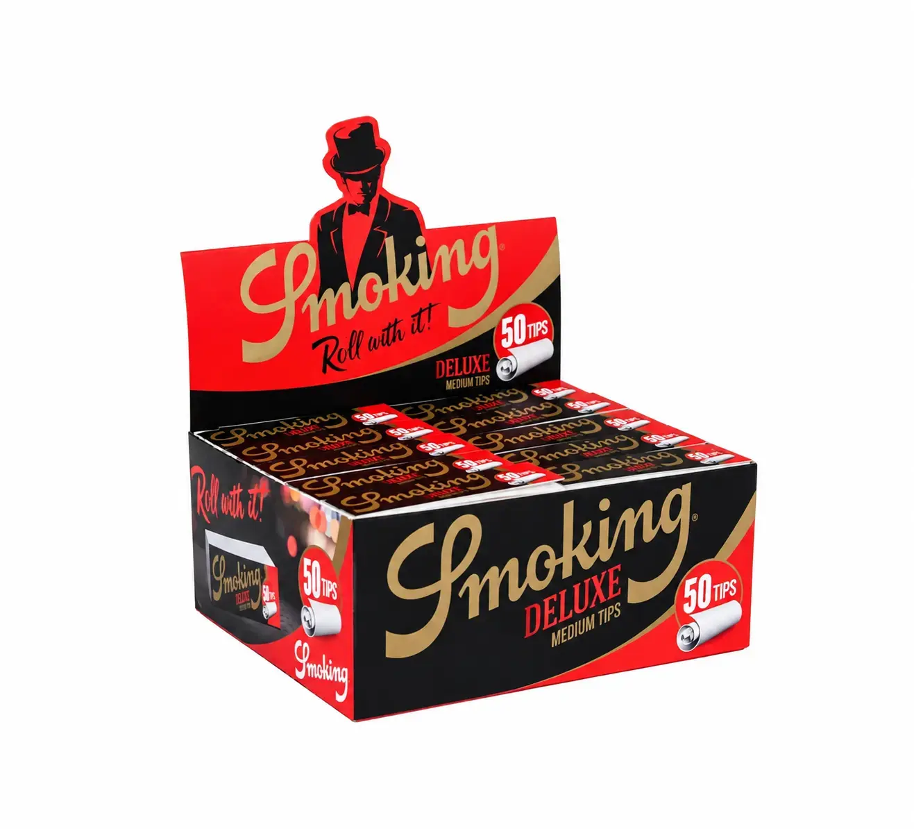 Smoking Deluxe Tips Medium, stojánek 50