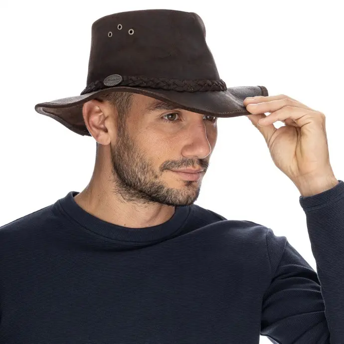 Bushman Pánský a dámský klobouk Packaway, tmavě hnědý