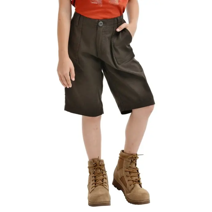 Bushman Dětské kraťasy Perth tmavě hnědé 152