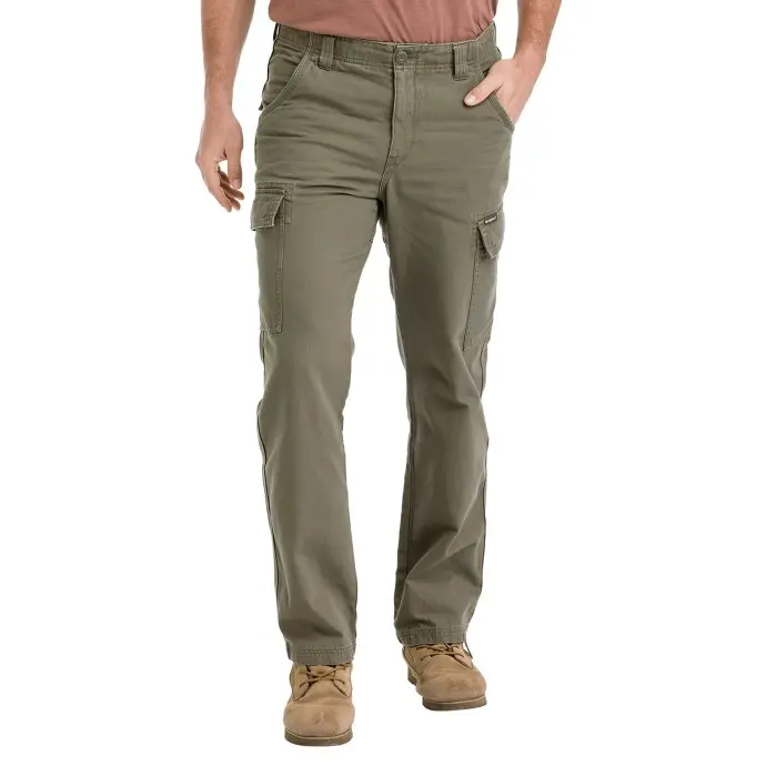 Bushman Pánské kapsáčové kalhoty Klawer, tmavá khaki 60