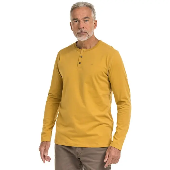 Bushman Pánské henley tričko Willber II, žluté XXL