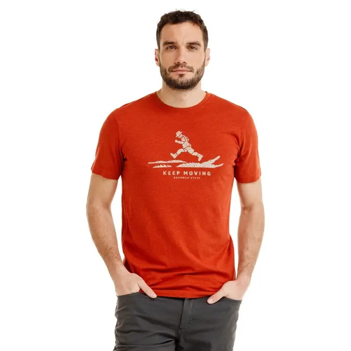 Bushman Pánské tričko Lasal, červené XXXXL