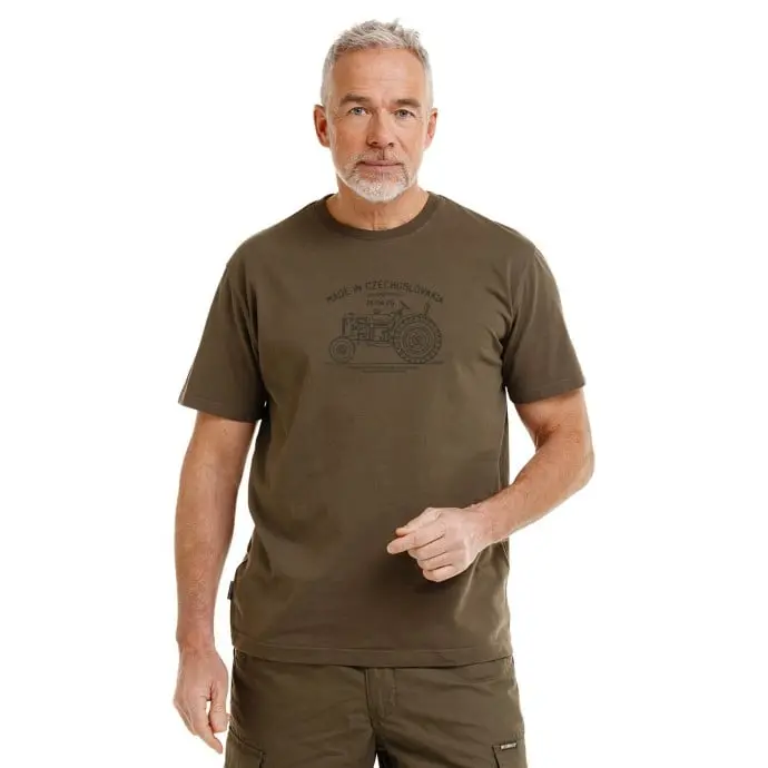 Bushman Pánské tričko Legend Zetor 25, khaki XXXXL