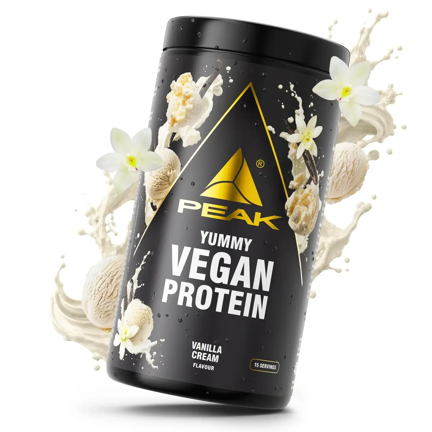 Peak Yummy Vegan Protein 450g Vanilla Cream