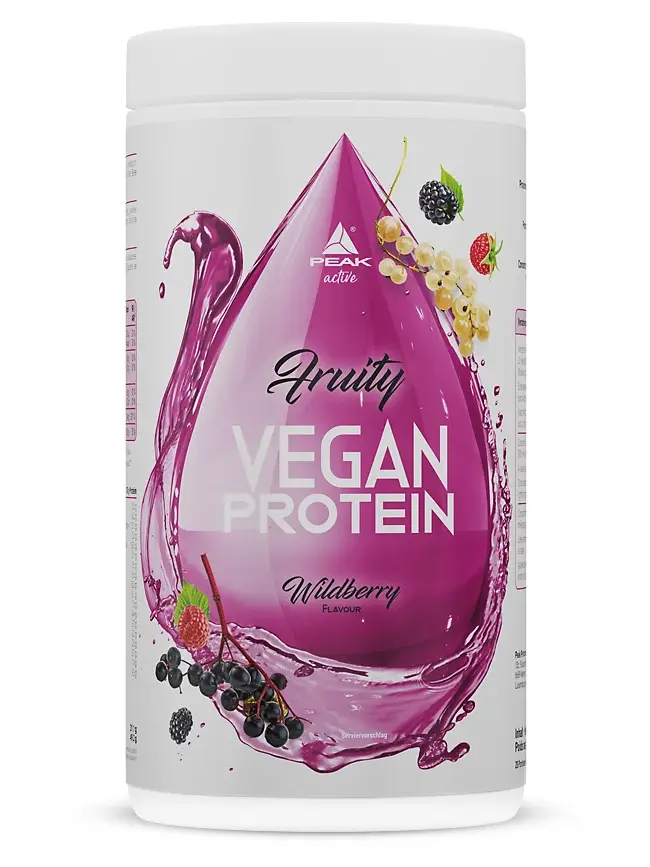 Peak Fruity Vegan Protein 400g Wildberry