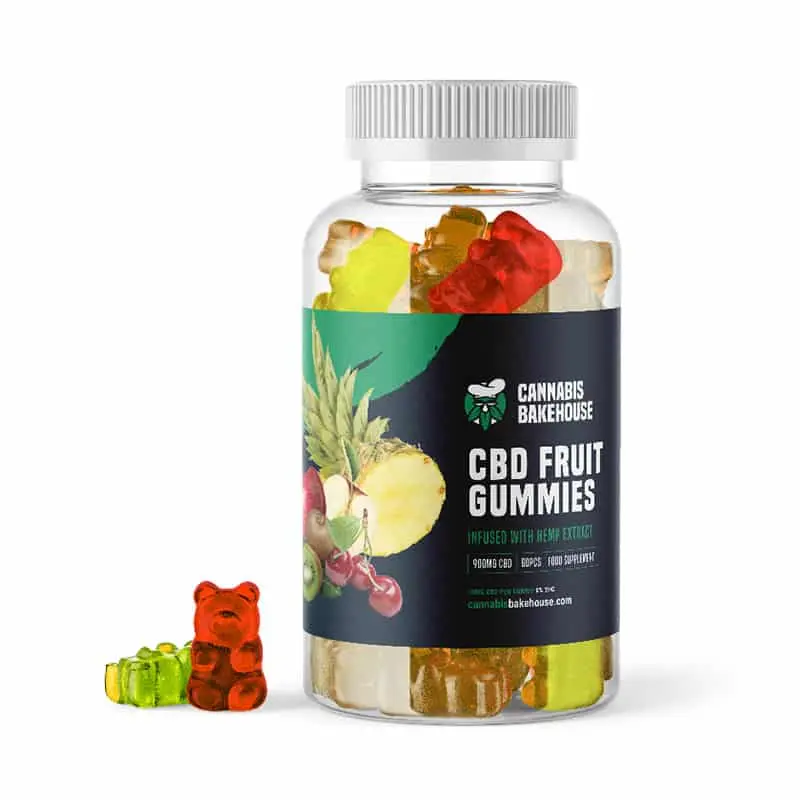Cannabis Bakehouse CBD ovocní gumídci, 60 ks, 900 mg CBD, 125 g
