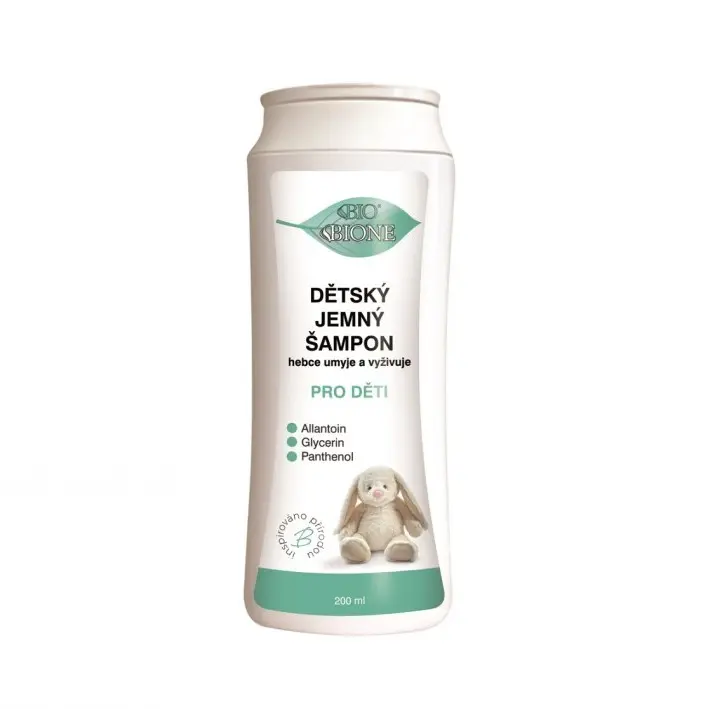 Drogerex Bione Cosmetics dětský jemný šampon s panthenolem 200 ml