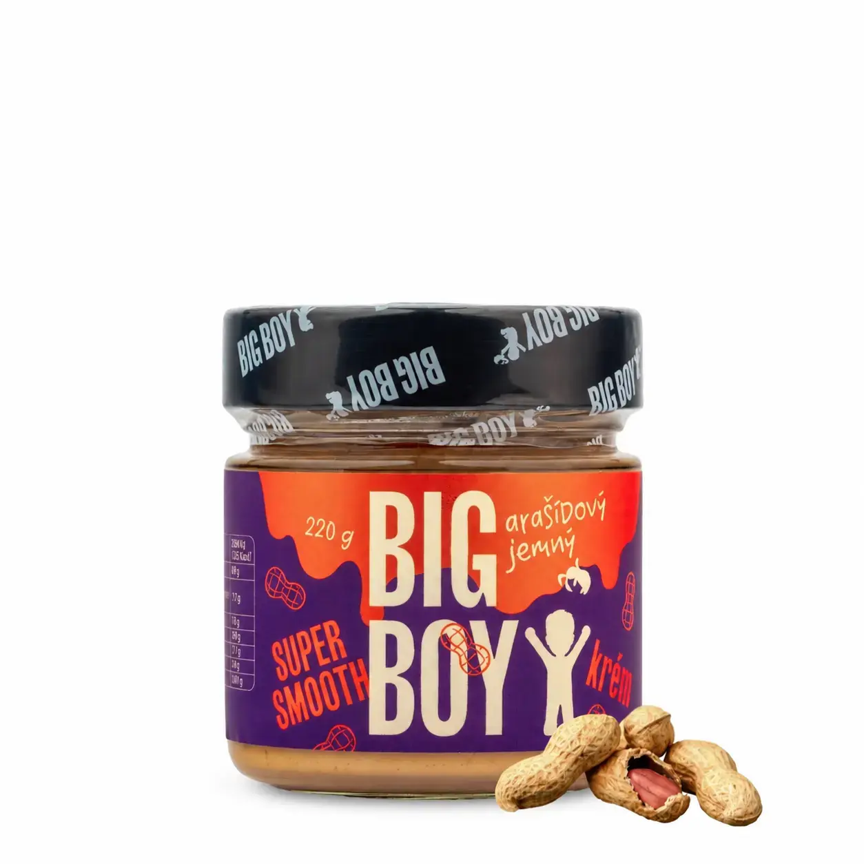Big Boy Super jemný arašídový krém 220 g