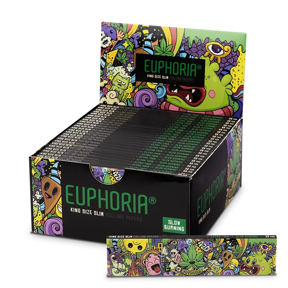Euphoria balící papírky Kingsize Slim Whimsical, 32 papírků