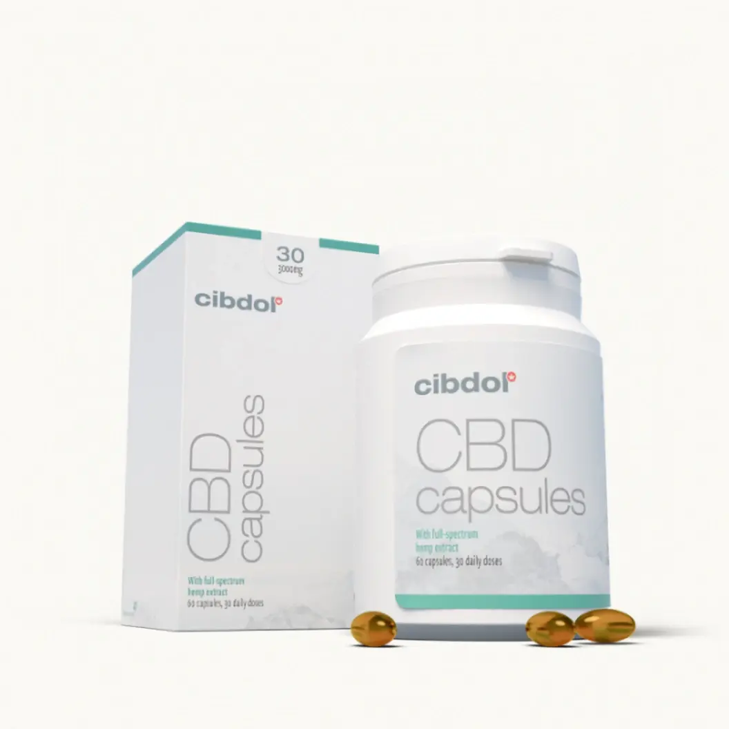 Cibdol Gelové kapsle 30% CBD, 3000 mg CBD, 60 kapslí