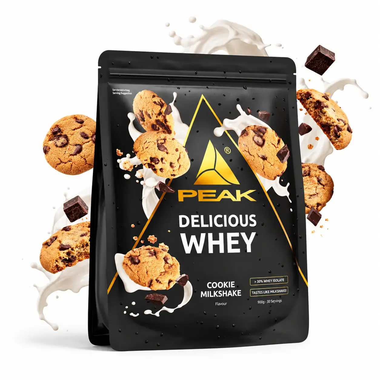 Peak Delicious Whey Protein 900 g Cookies Milkshake