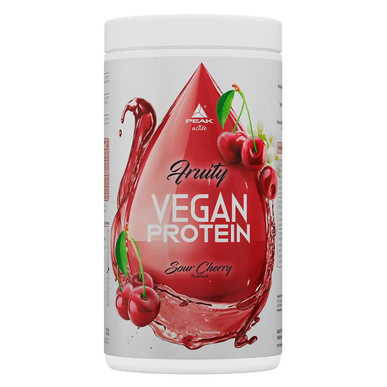 Peak Fruity Vegan Protein 400g Sour Cherry