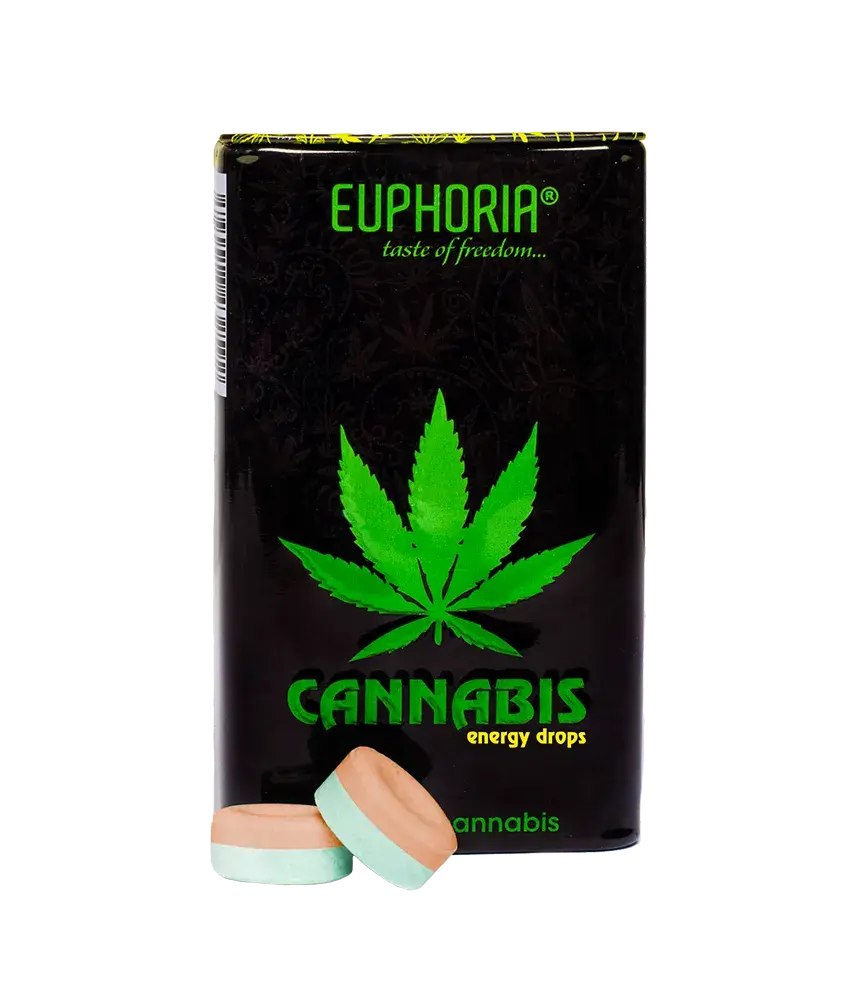 Euphoria Konopné Energy bonbóny, 25 g