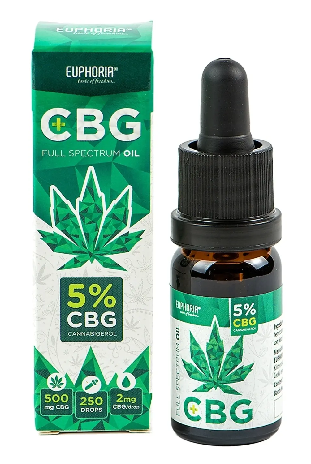 Euphoria CBG:CBD Konopný olej 5%, 30 ml, 1500:300 mg