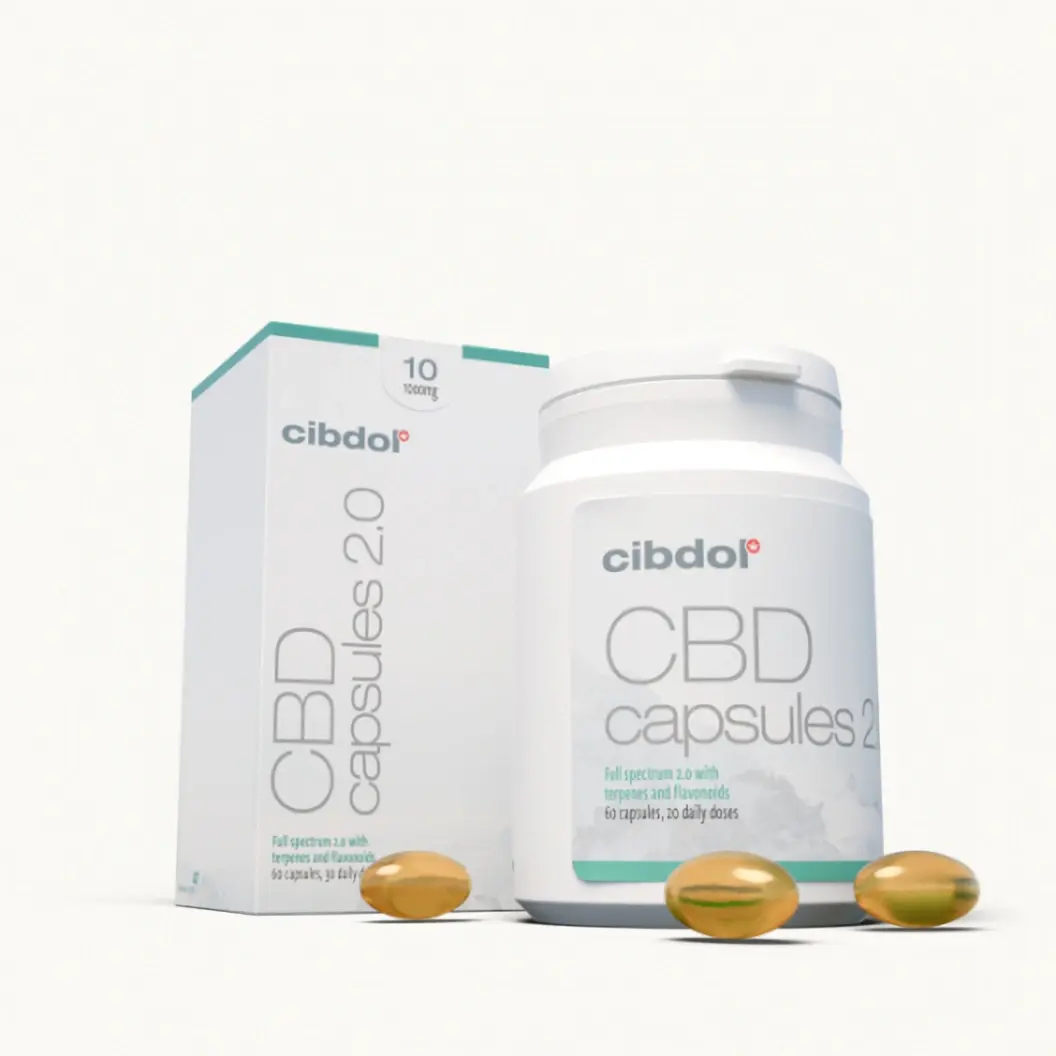 Cibdol Gelové CBD tobolky 10%, 60 ks x 16,6 mg, 1000 mg