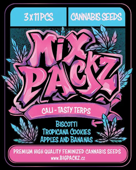 MIX PACKZ Cali Tasty Terps, feminizovaná semena, 33 ks