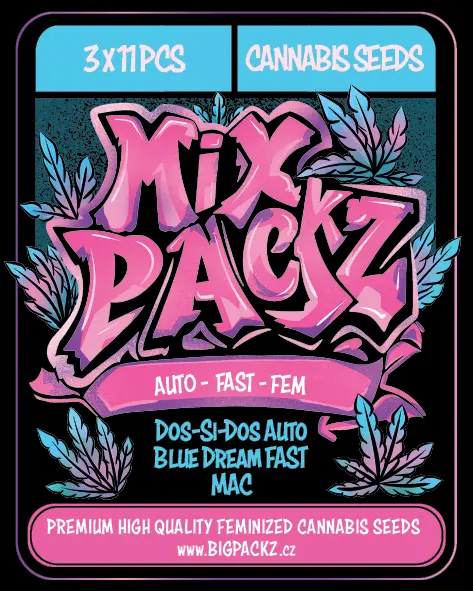MIX PACKZ Auto Fast, samonakvétací feminizovaná semena, 33 ks