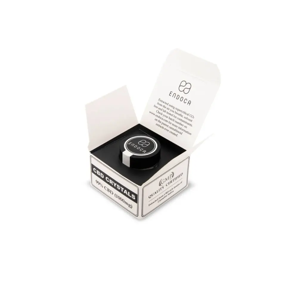 CBD krystaly - 99% čisté CBD, 1 g, Endoca
