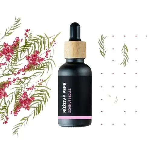 BIO Růžový pepř - 100% přírodní esenciální olej (10ml) - Pěstík