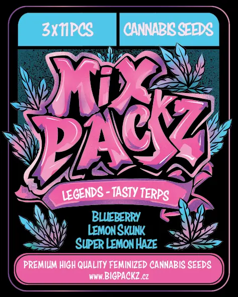 MIX PACKZ Legends Tasty Terps, feminizovaná semena, 33 ks