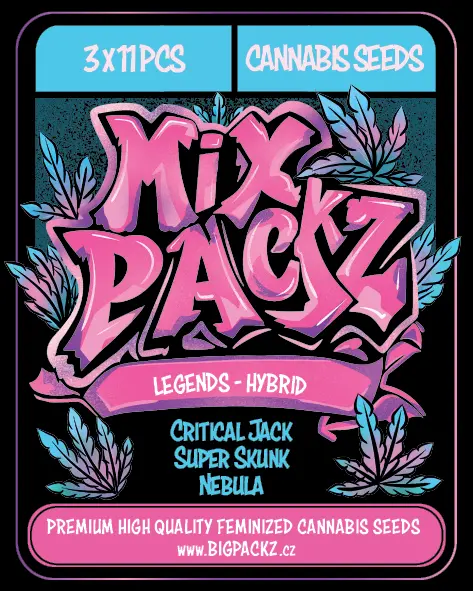 MIX PACKZ Legends Hybrid, feminizovaná semena, 33 ks