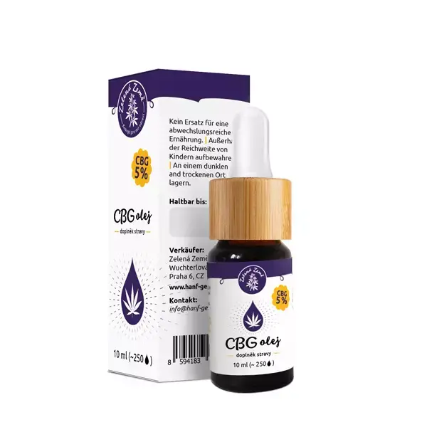 ZELENÁ ZEMĚ CBG 5% konopný olej 10 ml