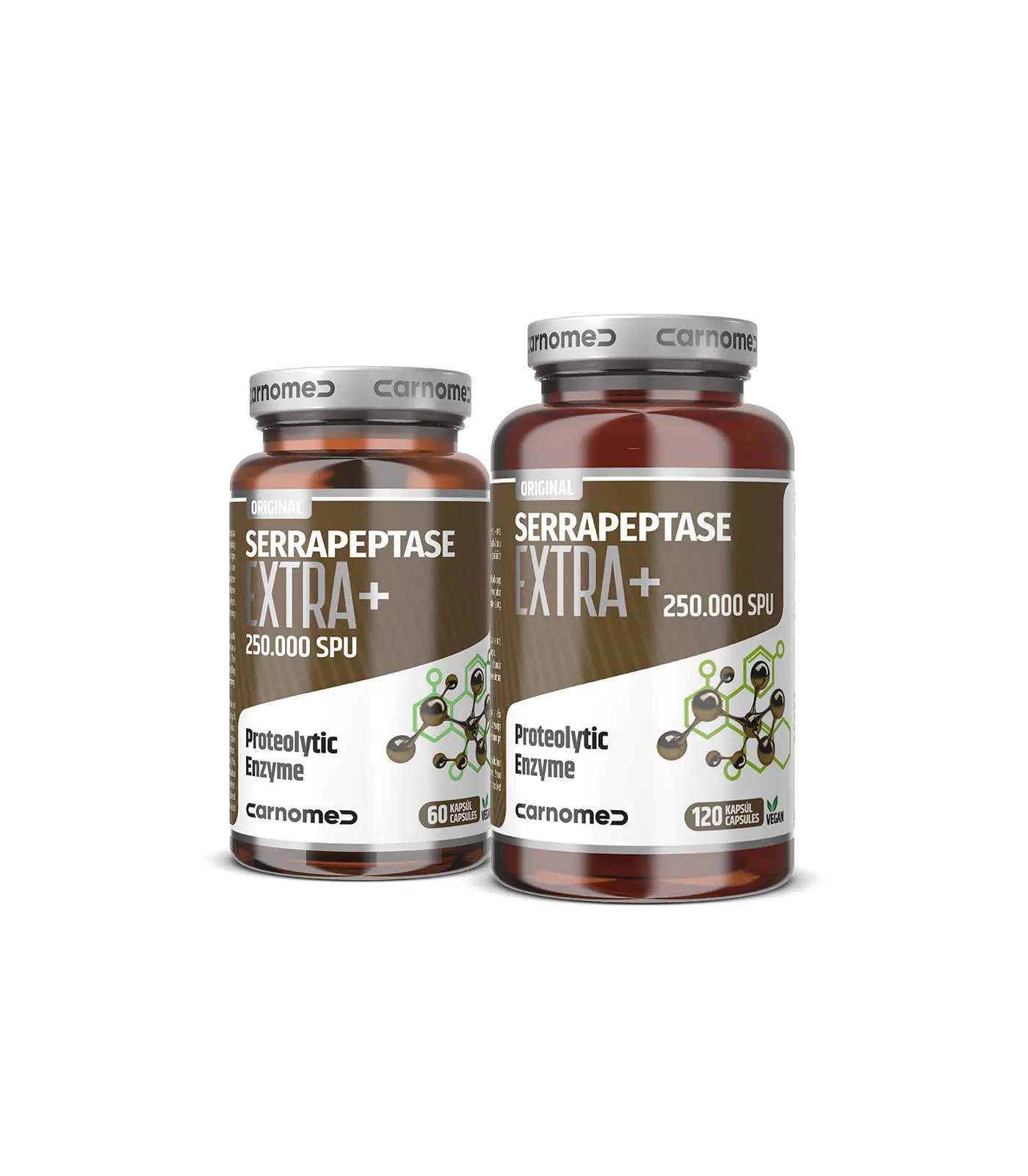 Serrapeptase EXTRA 250.000 SPU 120 cps + Serrapeptase EXTRA 250.000 SPU 60 cps