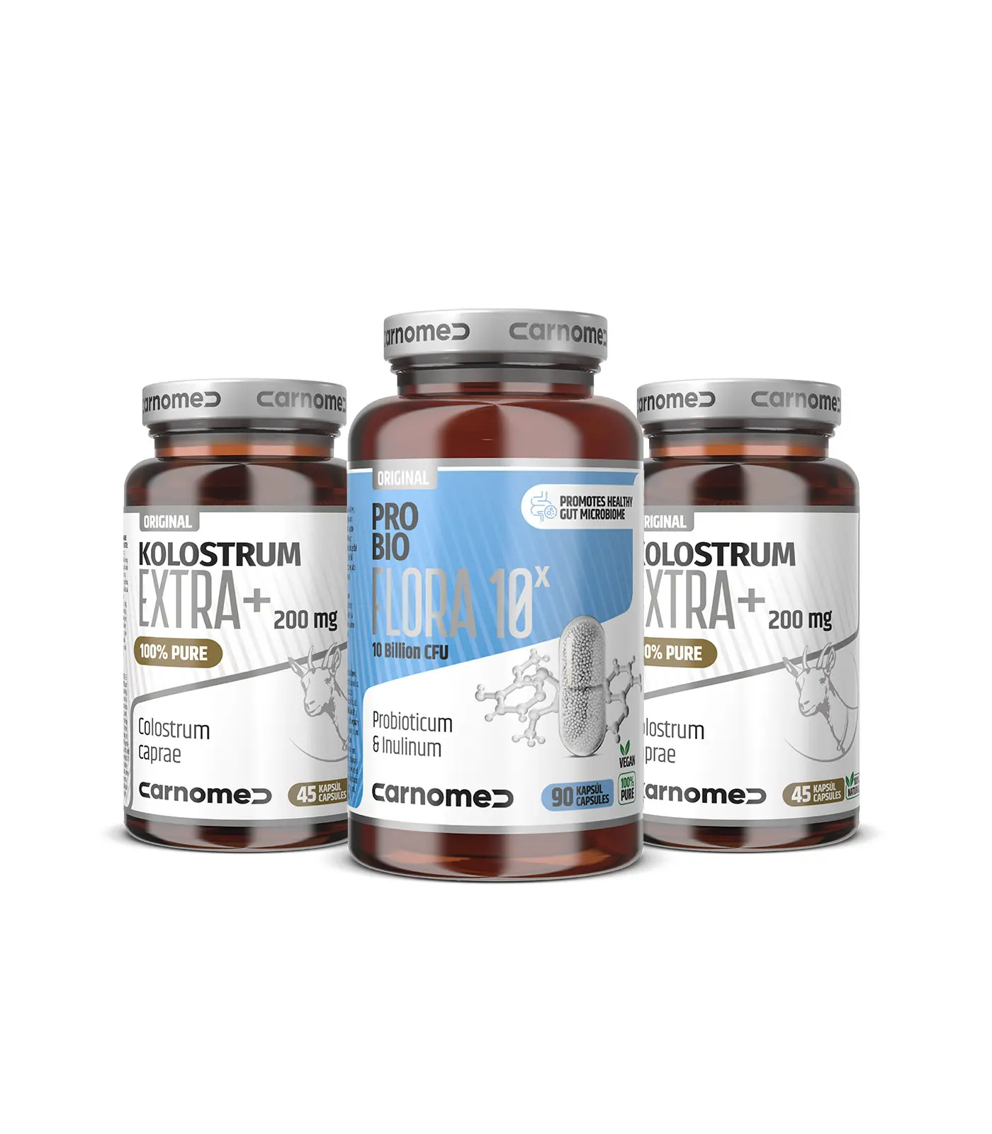 2x Kozie kolostrum EXTRA 45 cps + PROBIO Flora 10¹⁰ CFU 90 cps