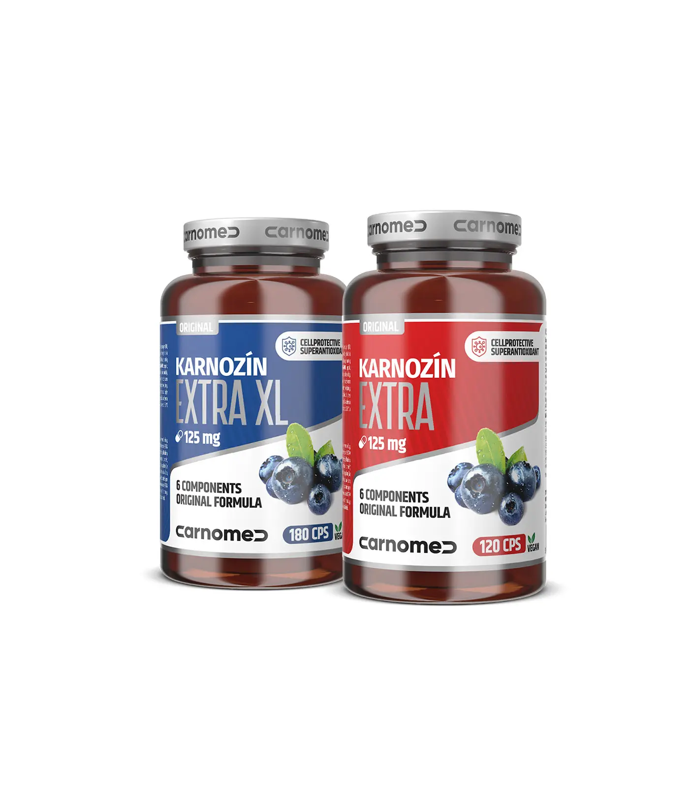 Karnozin EXTRA XL 125 mg 180 cps + Karnozin EXTRA 125 mg 120 cps
