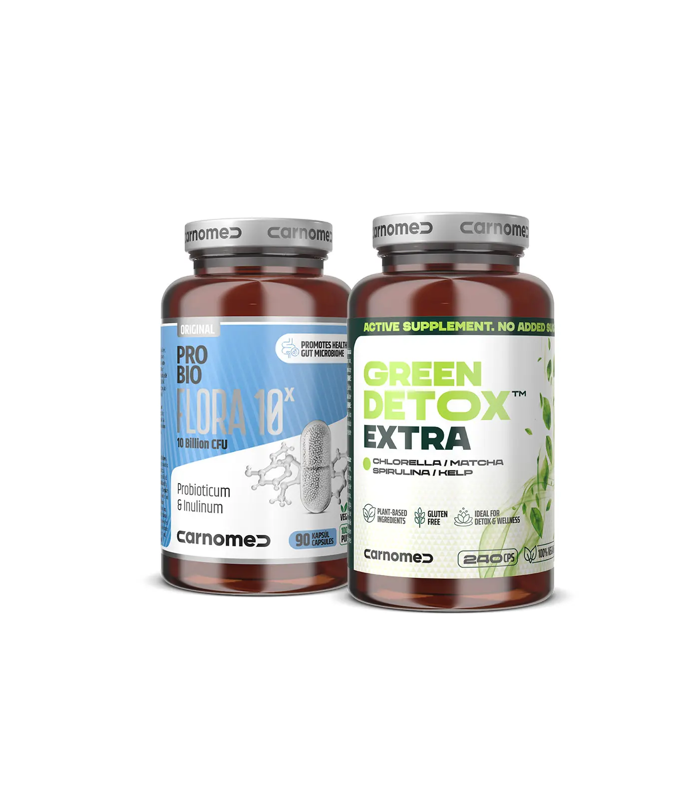 PROBIO Flora 10¹⁰ CFU 90 cps + Green Detox EXTRA 240 cps