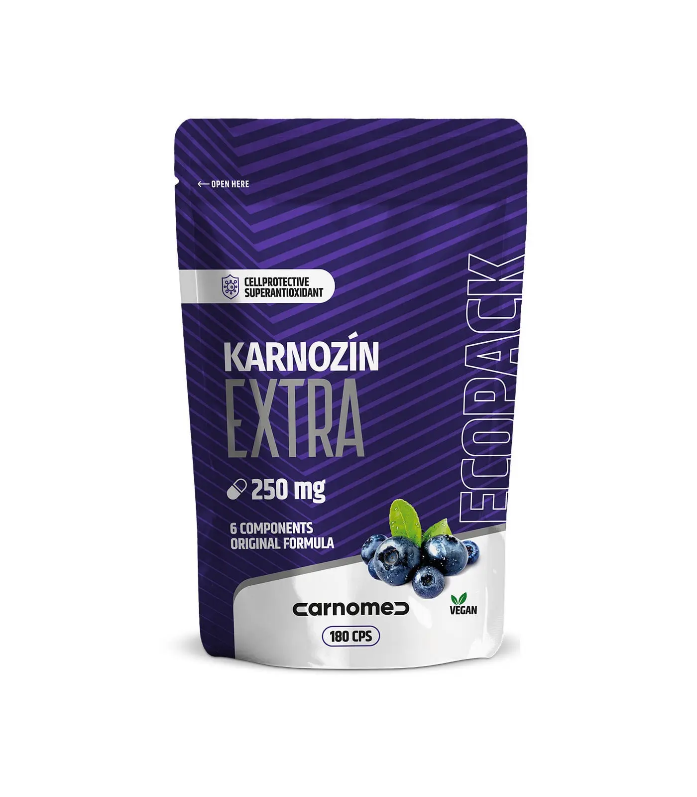 Karnozín EXTRA 250 mg ECOPACK 180 cps
