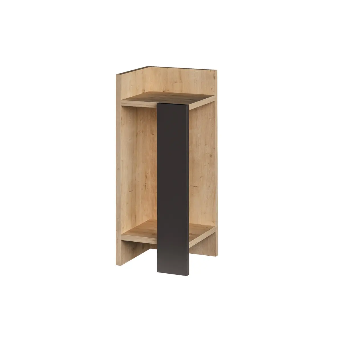 Noční stolek Elos left - Oak, Anthracite