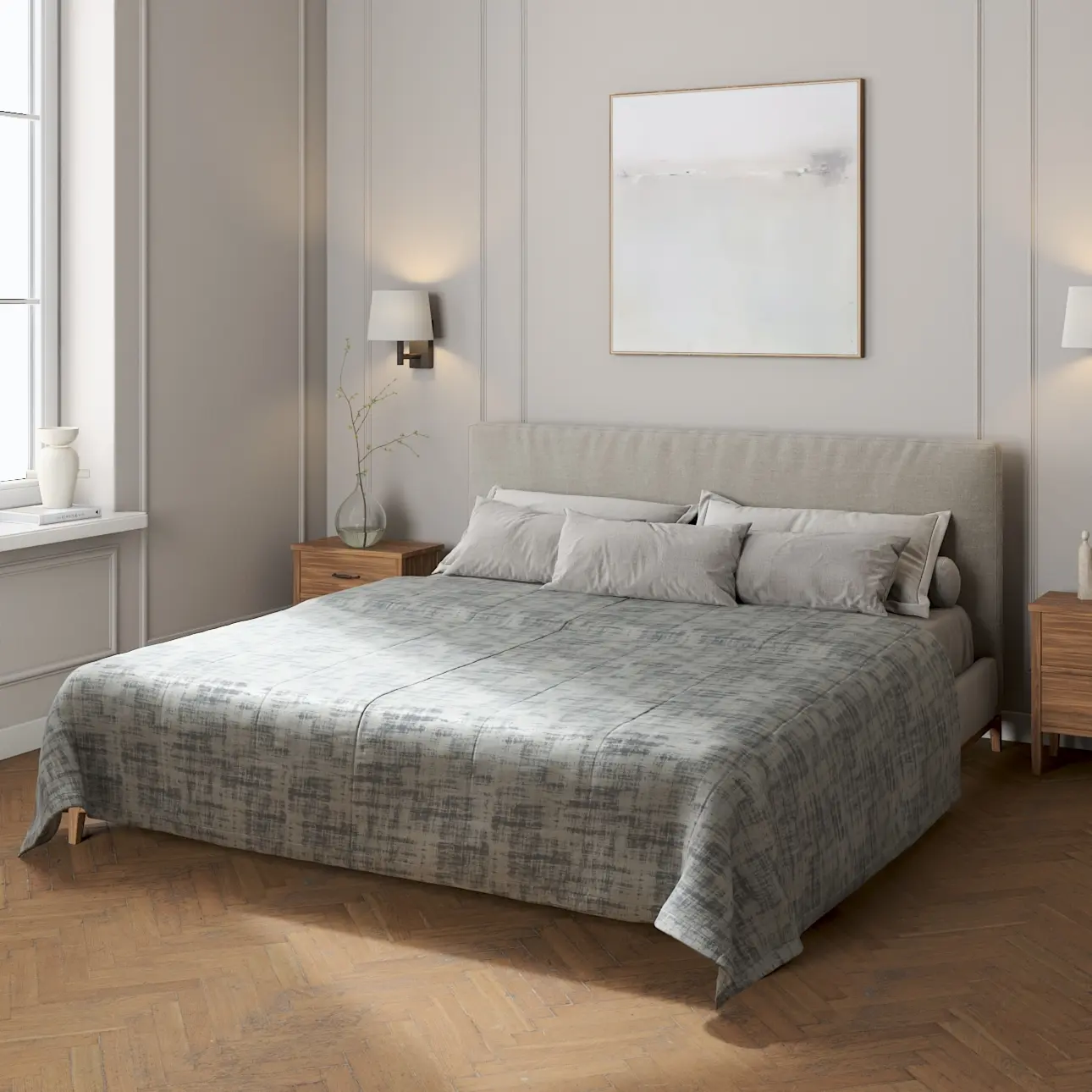 Dekoria Sametový přehoz Velvet, šedavá beton, Velvet, 704-32