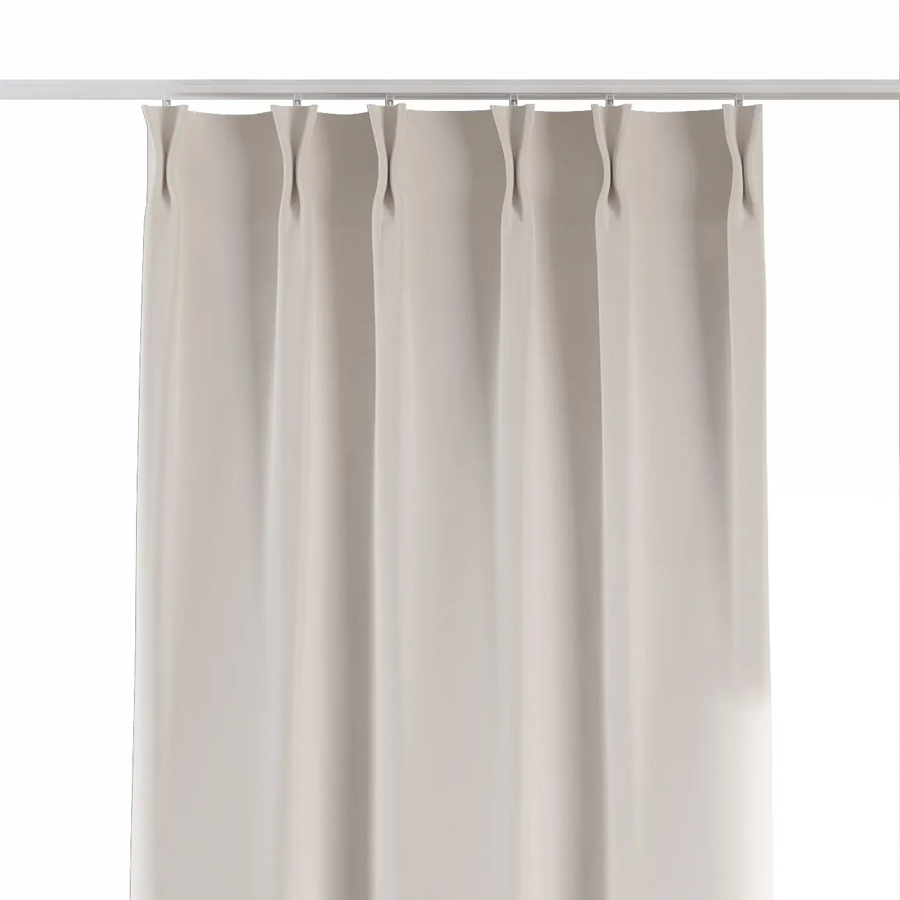 Dekoria Závěs na dvojitých hačcích flex, bílá, Linen, 392-04