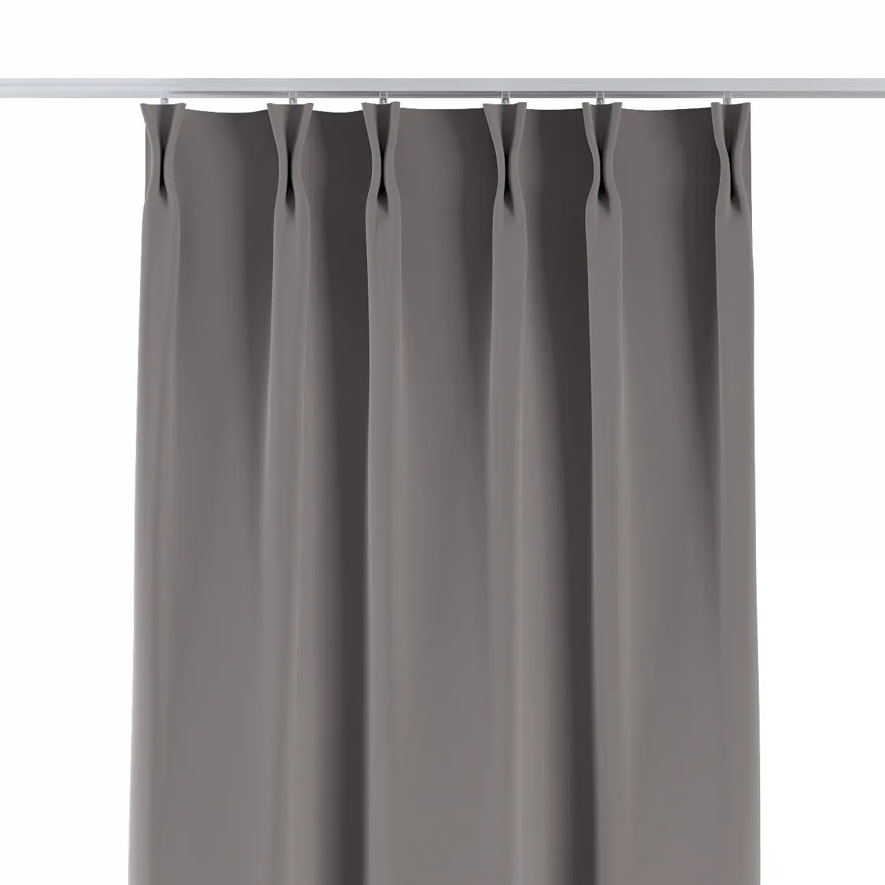 Dekoria Závěs na dvojitých hačcích flex, greige, Velvet, 704-11