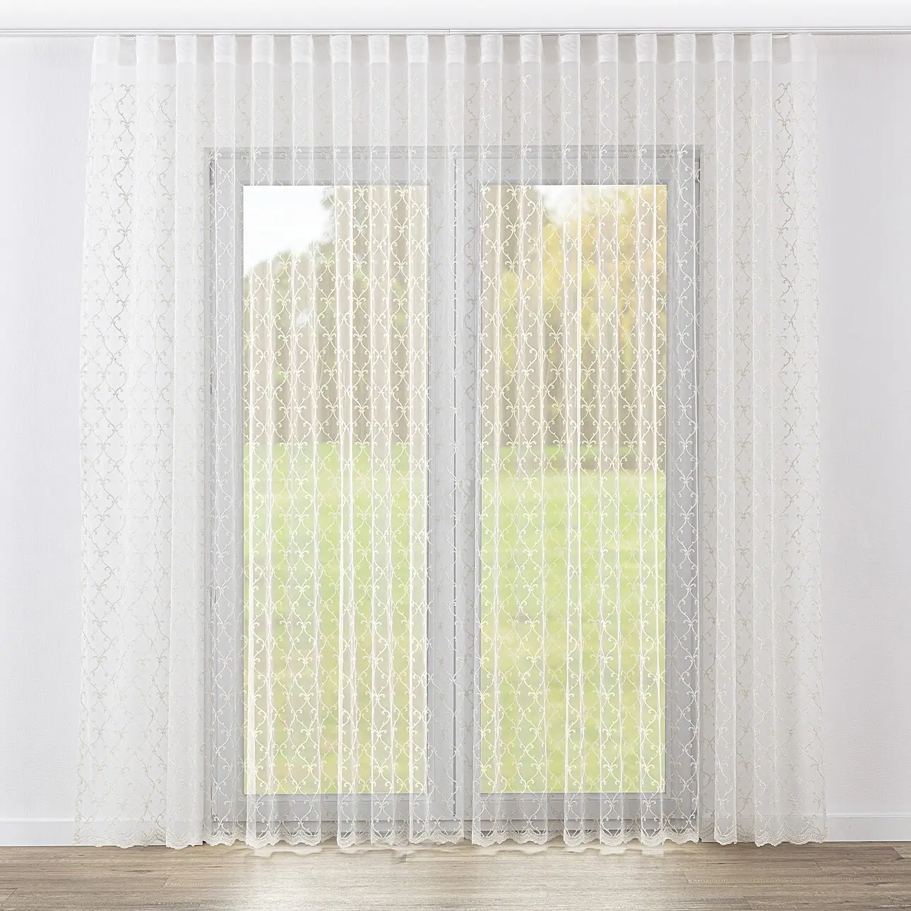Dekoria Záclona na řasící pásce Wave, ecru, Voile - Voál, 185-10